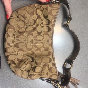Brown Coach C Handbag